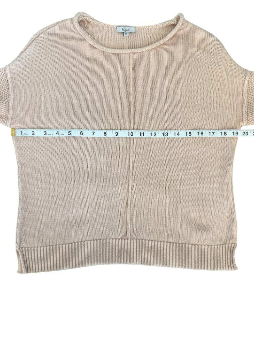 Rails Erin Sweater Women's XS Blush Pink Textured Knit Cotton Blend Pullover - Picture 6 of 8